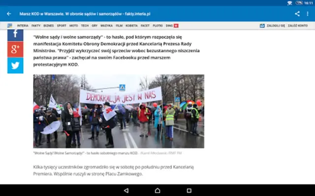 Poland News (Aktualności) android App screenshot 2