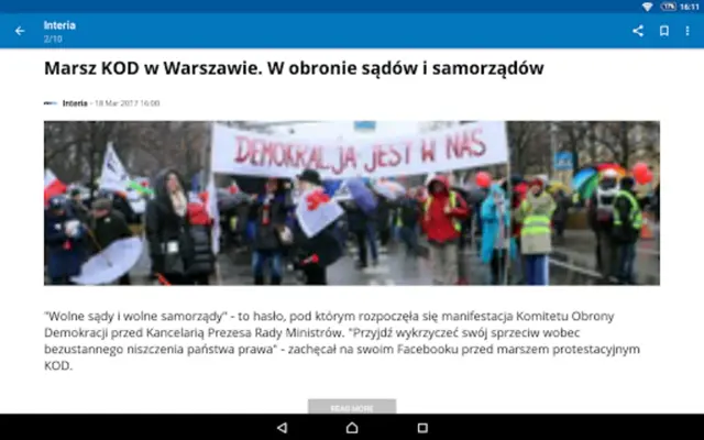 Poland News (Aktualności) android App screenshot 5